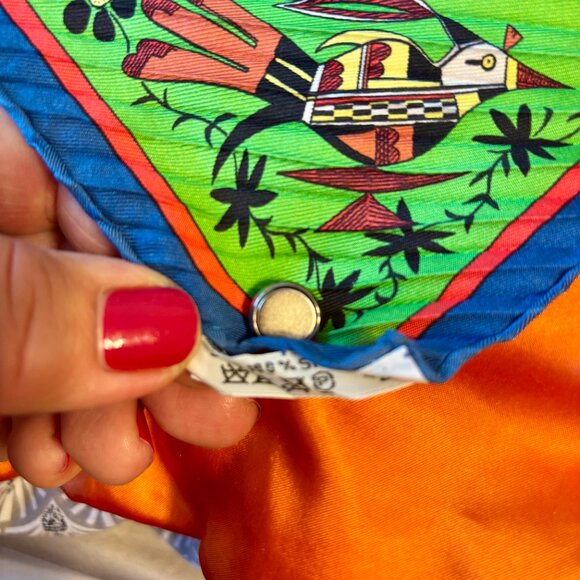 Hermes Plisse Kachina Scarf - Picture 11 of 13